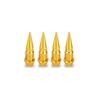 4pcs Car Universal Bullet Head Screws Valve Caps Personalized Modifications Pointed Valve Tips Bicycle and Motorcycle Tires