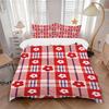3Pcs Floral Pattern Printed Bedding Set, Breathable And Soft, Machine Washable, Christmas Gift, Suitable for Bedroom Decoration, 15153