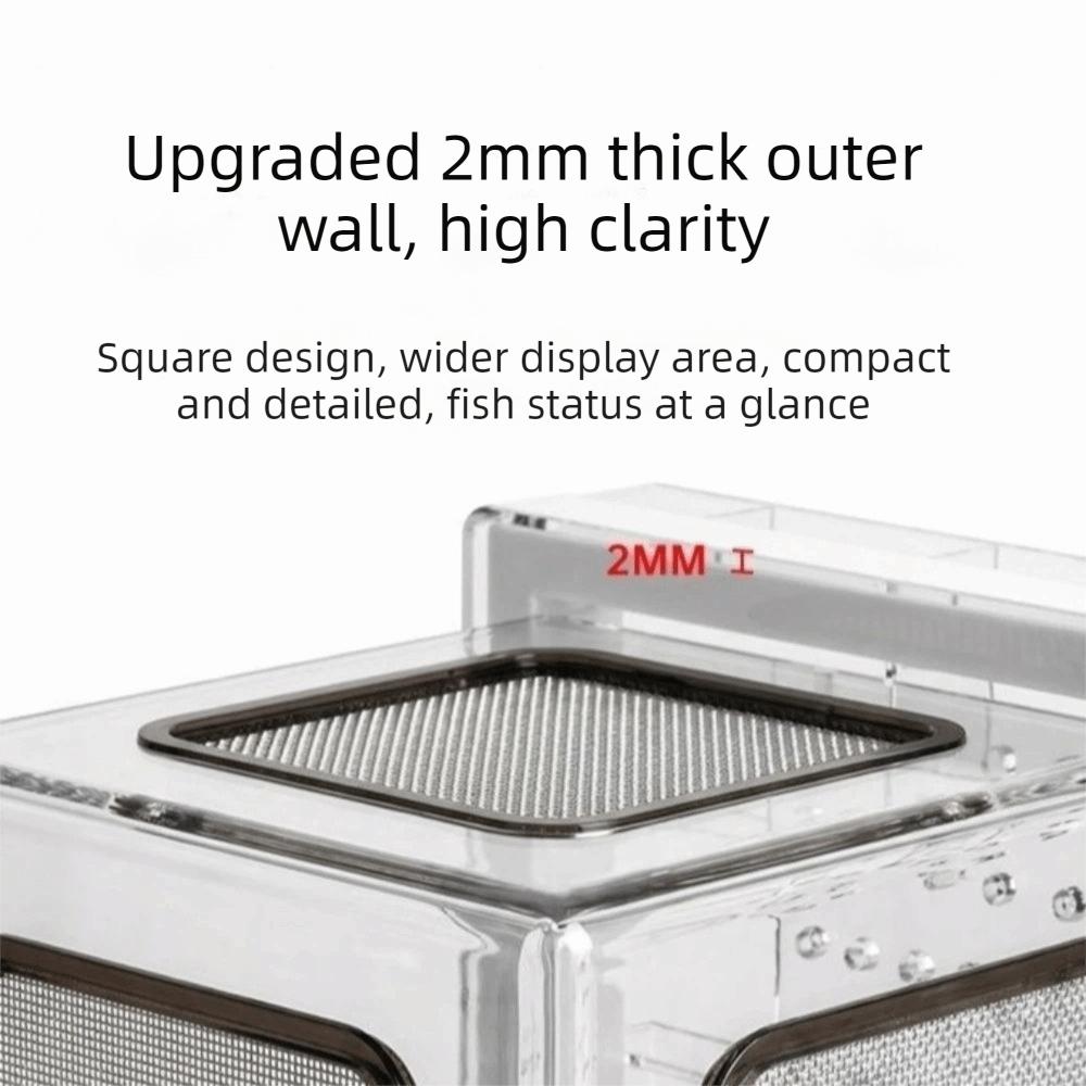 Detachable Fish Breeding Isolation Box Floating Guppy Breeder Box Fish Tank Divider Aquarium
