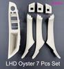 Factory  Carbon Fiber Inner Handle Interior Door Handle for F10 F11 BMW 5 Series Armrest Pull Trim Cover 7 Pcs Set