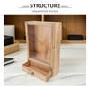 Wooden Specimen Display Box Sturdy Solid Wood Frame Clear Window Shadow Box for Insect Collections Butterfly Exhibits Dried