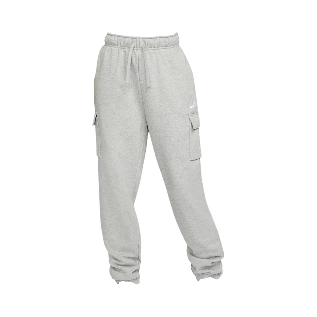 Nike Solid Color Logo Elastic Waist Loose Cuff Knit Sweatpants Women Bottoms Grey DQ5197-063