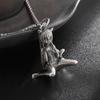 Classic Punk Mechanical Angel Warrior Pendant Necklace Men\\\\'s High Quality Metal Rock Biker Jewelry