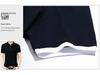 In Stock: Men's Slim Fit Combed Cotton Stand-Up Collar Short Sleeve T-Shirt - Trendy Casual D7121