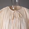 Women's Spring Puff Sleeve Ruffle Dress with Pleated Ribbon Design