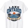 Retro Vintage Lake Ontario Since 1615 Canada Lake T-Shirt