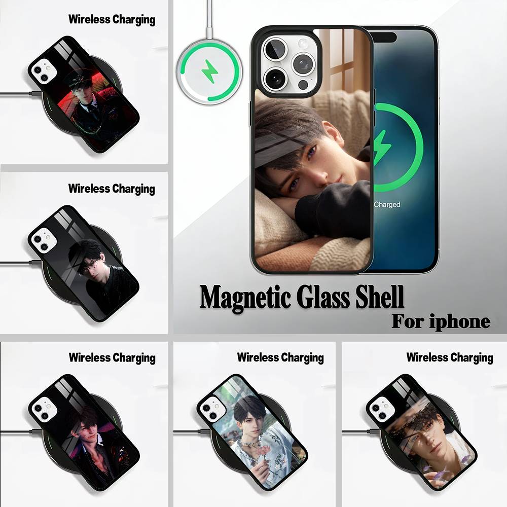 C-C-aleb-love-deep- s--space Wireless charging phone case compatible with iPhone 17/16/15/14/13/12/11