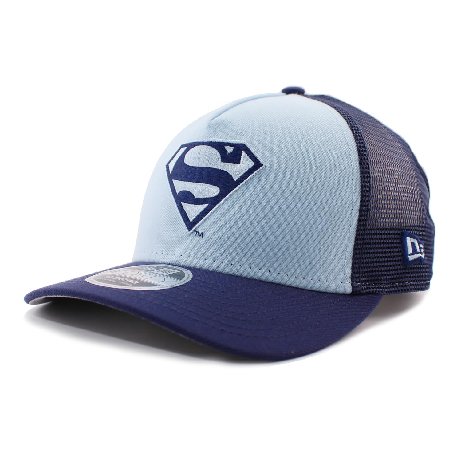 

New Era 9FORTY DC Comics Superman MESH SNAPBACK CAP LT BLUE DC COMICS 940MC M-CROWN A-FRAME [Used]