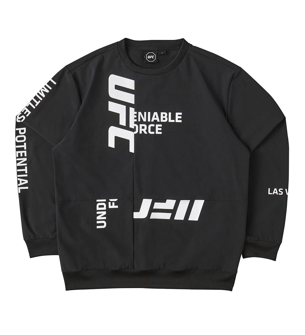 Ufc Sports Ufc Lettering Pullover Black U1Lst1101Bk Bk/L