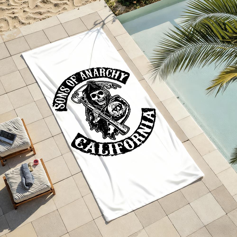 Crime TV series S-Sons of A-Anarchy Towel Drying Bath Towel Applicable To Light Swimming Camping Yoga Beach Out