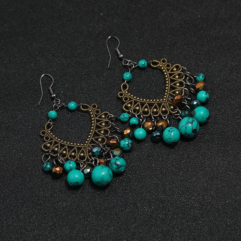 

Винтажные красные серьги с бахромой ручной работы, женские универсальные элегантные персонализированные серьги, серьги к ципао