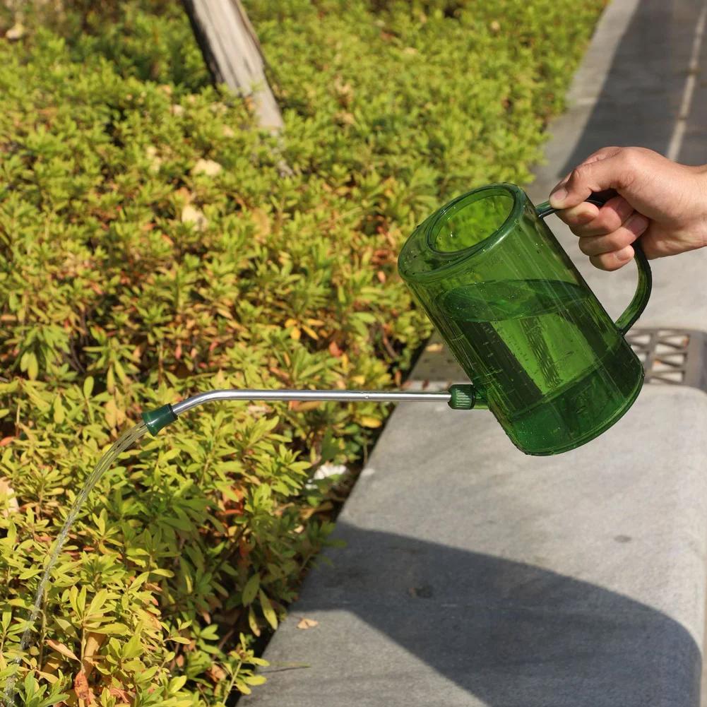 Green Plant Watering Kettle 1L/1.5L Long Nozzle Watering Kettle Household Flower Watering Kettle For Plants And Outdoor Use