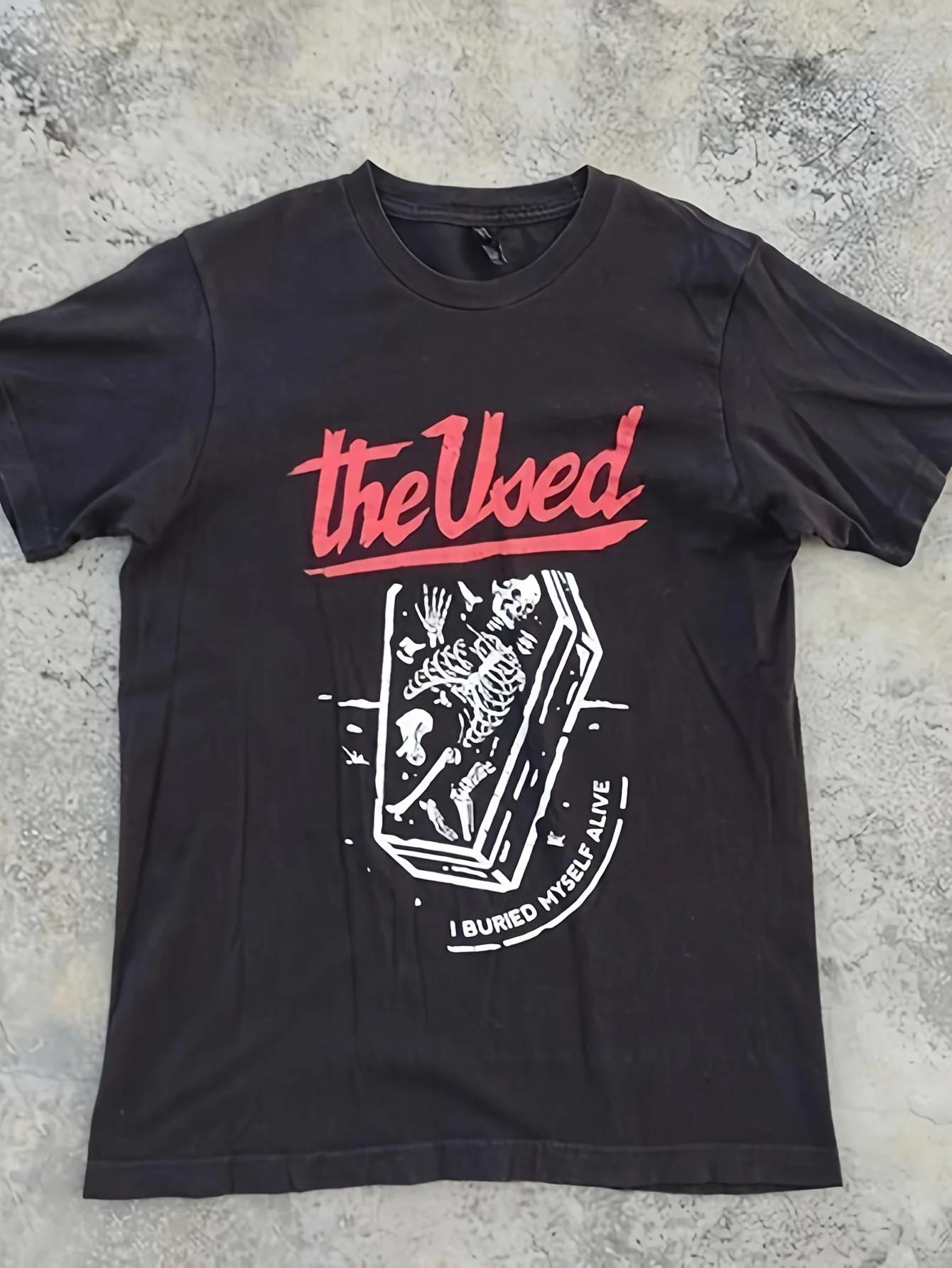 

The Useds Band T-shirt | I Buried My Own Rock Band Black T-shirt Perfect for Men, Printed Pattern - Men s Summer Cotton Graph... S разноцветный