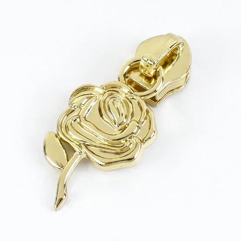 5/10/20Pcs Meetee 5# Zippers Slider Pullers for Nylon Zipper Tapes Sewing Zip Closure Heads Repair Kits Bag Garment Accessories