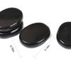 Windfulogo 6-Piece Hot Massage Stone Set, Natural Lava Basalt Spa Massage Hot Warmer Stones, Black, 2.36 x 3.14 in (6x8cm)