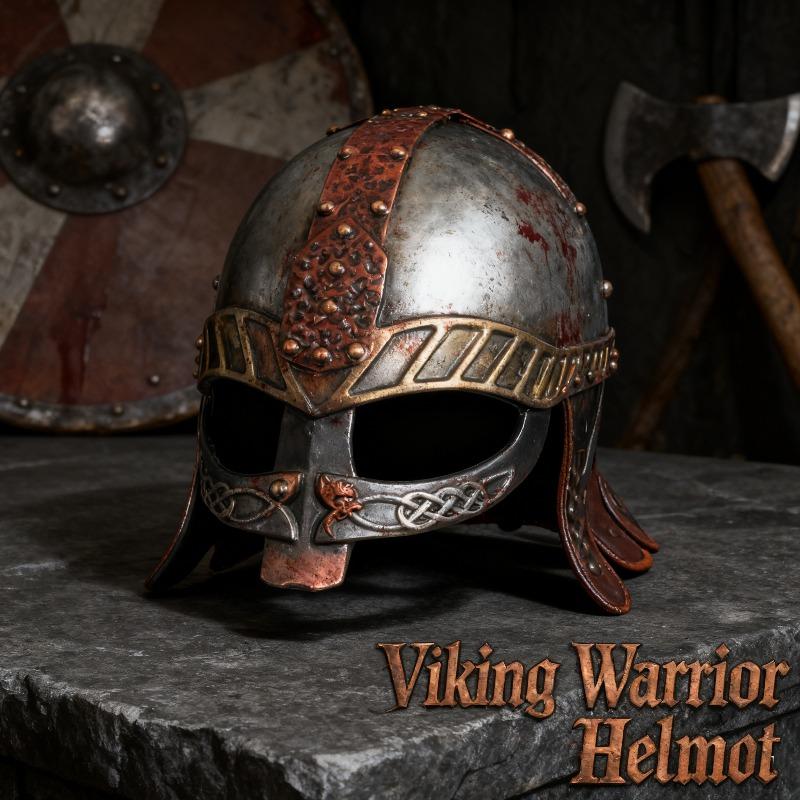 Medieval Horned Helmet Viking Cosplay Costume