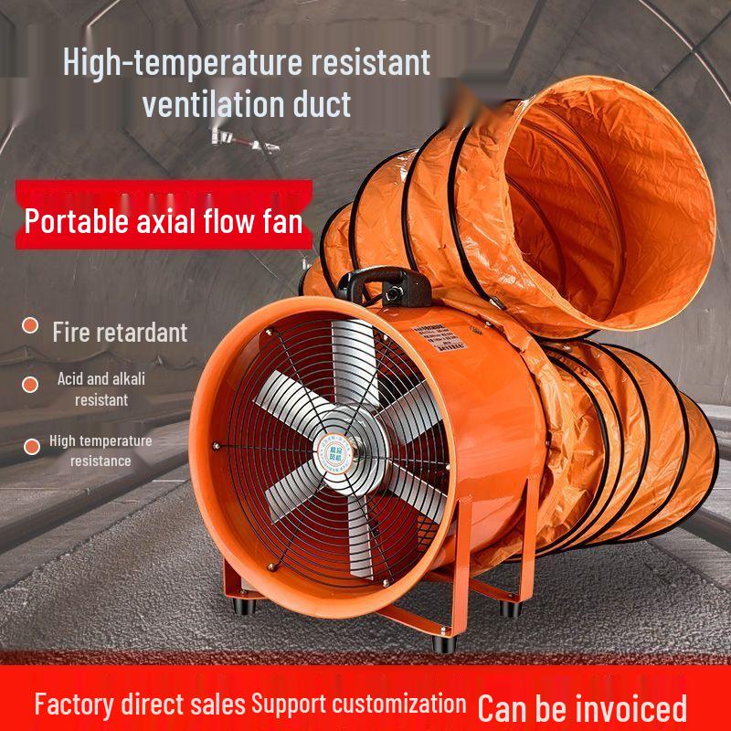 220V Portable Axial Exhaust Fan for Industrial Ventilation