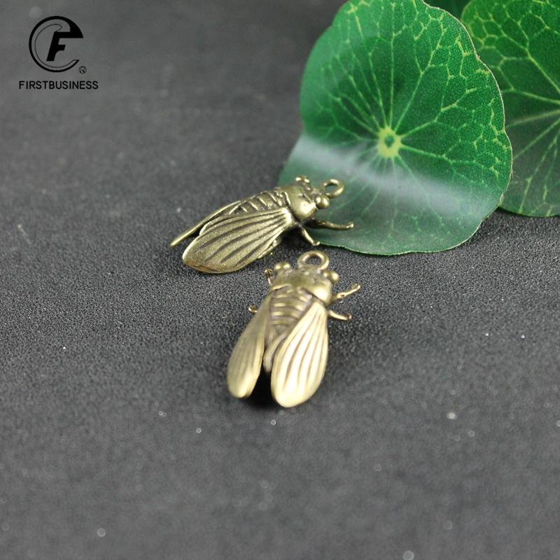 Metal Brass Insect Cicada Figurine Miniature Desktop Ornament Study Table Decoration Craft Accessories Retro Small Animal Statue