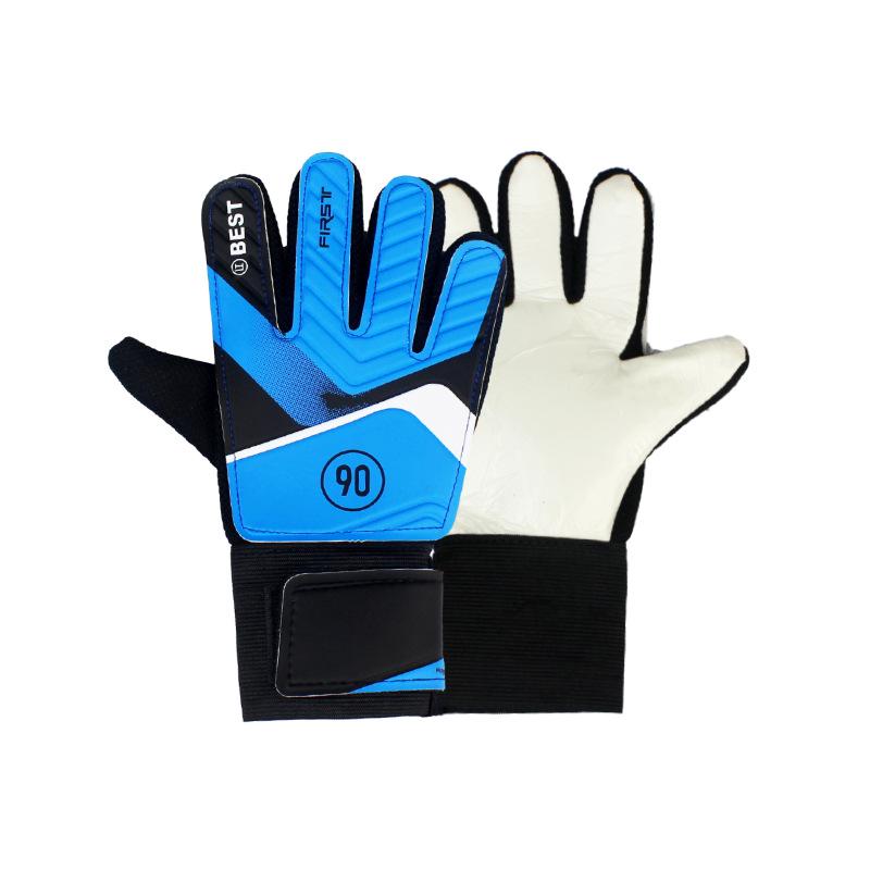 

Children s Latex Anti-Collision Goalkeeper Gloves with Hand Protection Children s size 6 [Weight 25-35 kg] синий