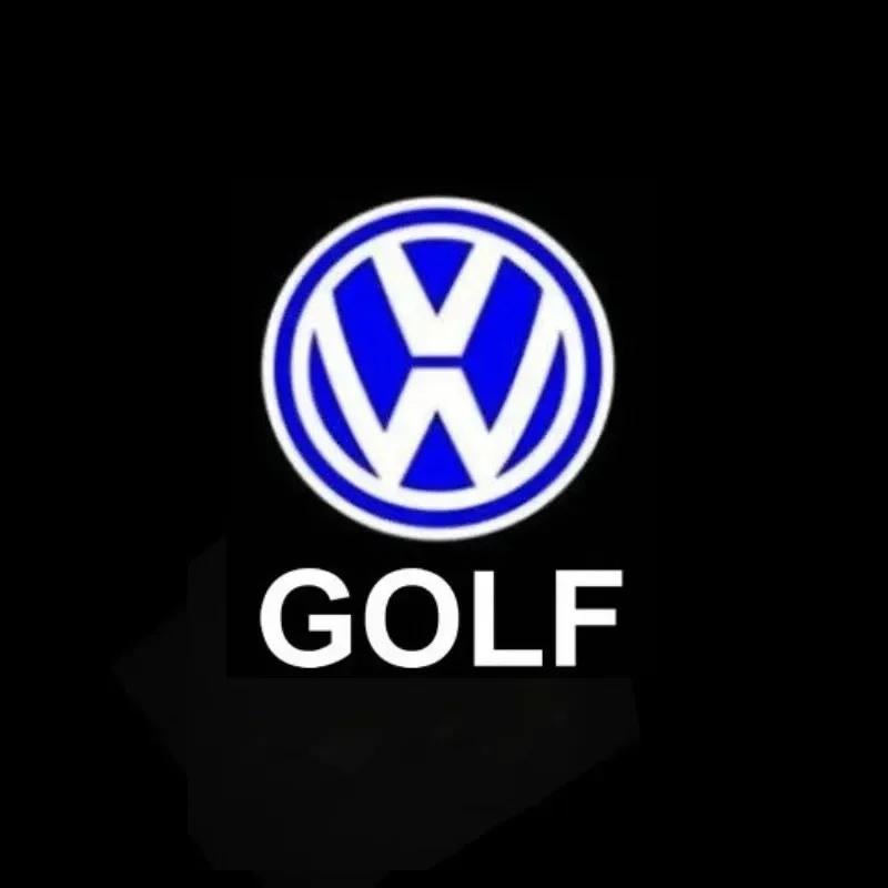 T322026 Hot VOLKSWAGEN LED Car Door Logo Projector Light Accessories for VW R Golf 5 6 7 GTI GTD GTE Touareg CC Passat B6 B7 B8 B9