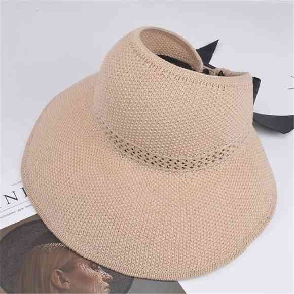 Sun Hats Female Bowknot Visor Caps 