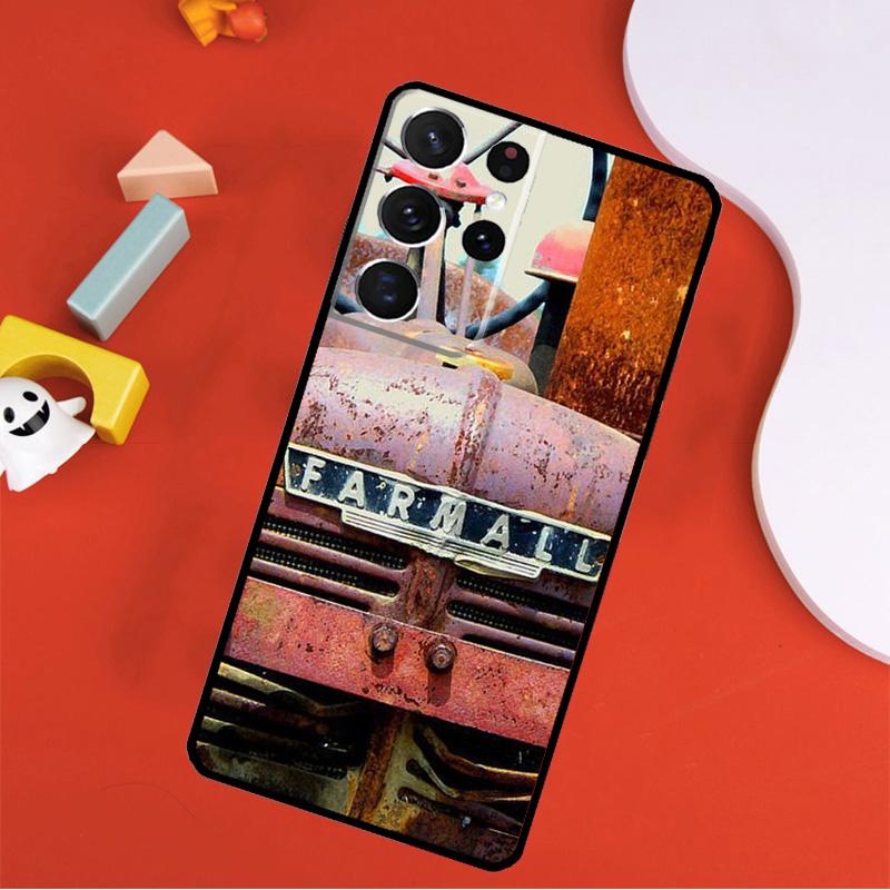 Farm Vehicle Tractor Phone Case For Samsung Galaxy S25 Ultra S24 Ultra S9 S10 S20 S21 S22 S24 Plus S23 FE Cover