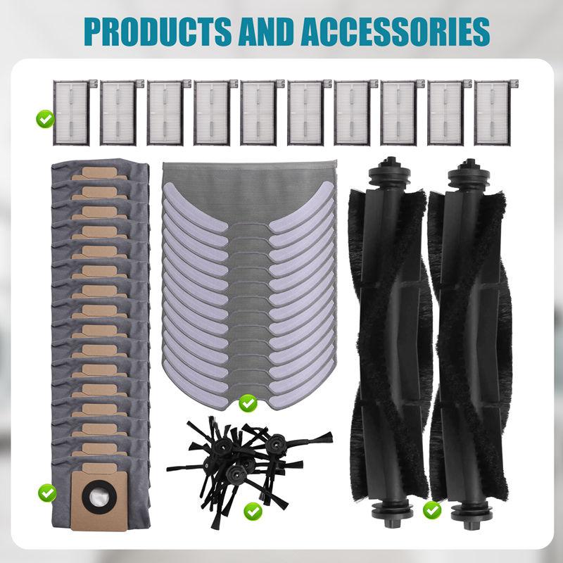 For Eufy Clean X8 Pro Replacement Parts Accessories Main Side Brush Hepa Filter Mop Cloth Dust Bag