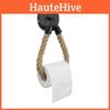 Paper Toilet Rope Holder Vintage Wall Mounted Toilet Roll Holder Hemp Hook Metal