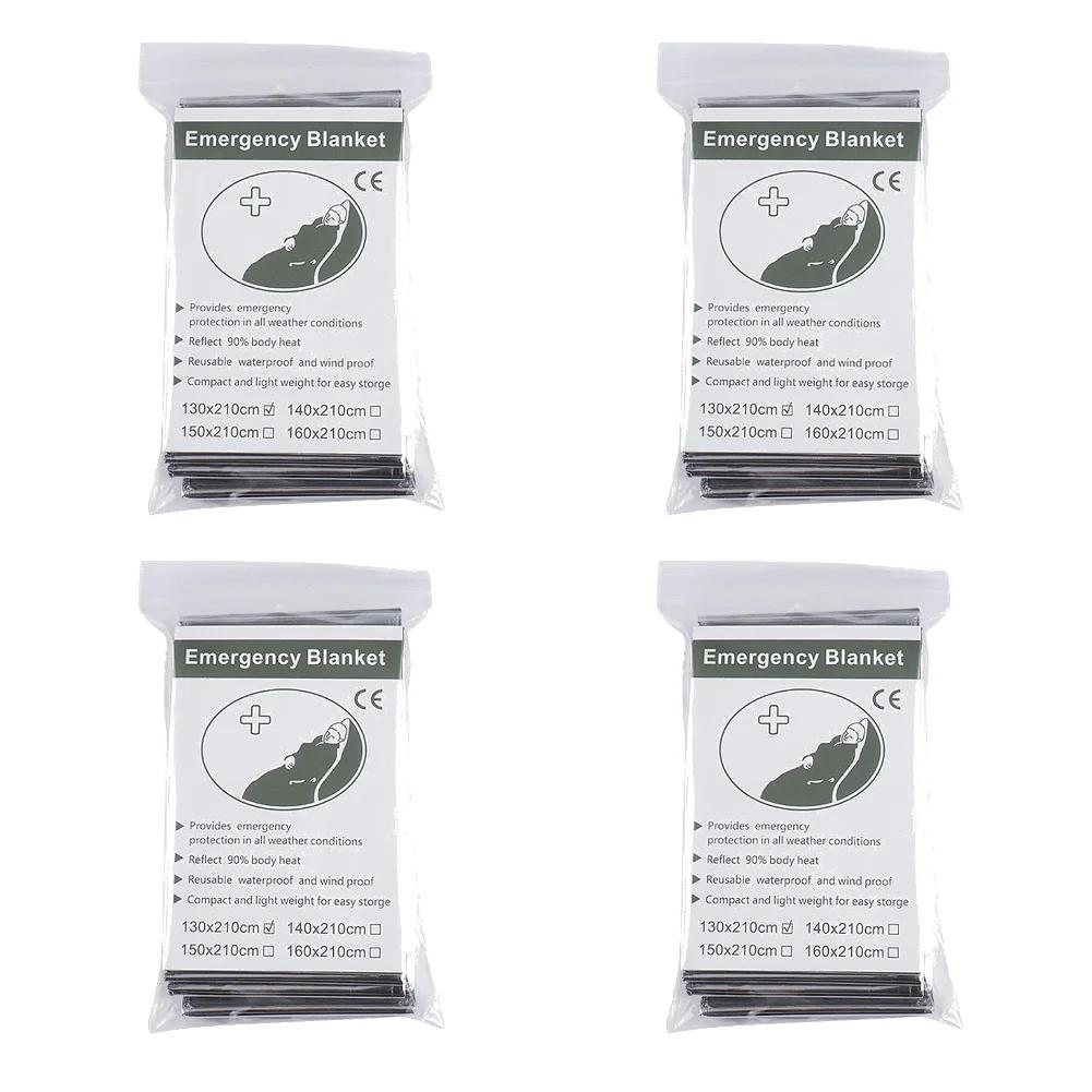1-10PCS Emergency Windproof Waterproof Foil Thermal Blanket Outdoor Survival First Aid Military Rescue Camping Kit