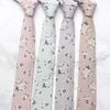 Men'S Cotton Printed Casual Tie, Floral Wedding Groom Dress Tie 7Cm Tie Men
