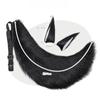 Animal Fox Furry Ear Headband Tail Furry Cosplay Lolita Cute Cat Ears Hairpin Tail Props