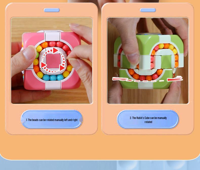 Children's Educational Three-Stage Rolling Ball Magic Bean Cube Toy