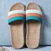 Cotton and Linen Non-Slip Home Slippers for Men and Women – Indoor Summer Slippers with Thick Bottom for Wooden Floors.