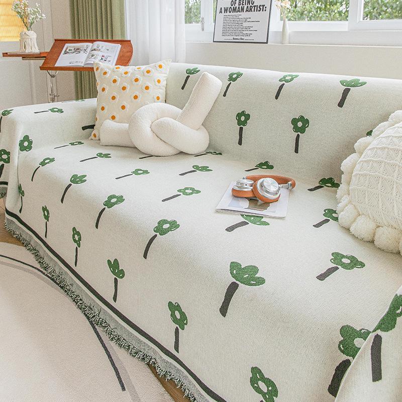 Fresh Ins Sofa Cover Cloth Full Covered Dustproof Anti-Scratching Sofa Cover Slipcover Sofa Cover