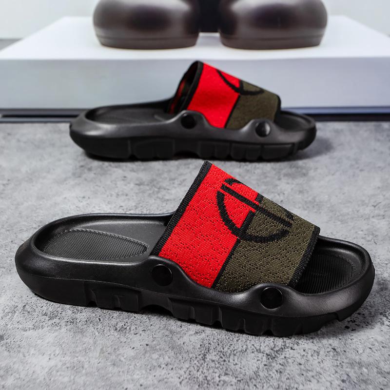 

Тапочки мужская верхняя одежда пляжные нескользящие трендовые сандалии летние домашние для отдыха на открытом воздухе модные односложные тапочки мужские тапочки 43