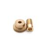 0.4M Mini Precision Worm Gear 1:16/20/24/30/36/40/48/50/54/60/64/72/80/100 Teeth DIY PTZ Transfer Reducer Turbine Transmission