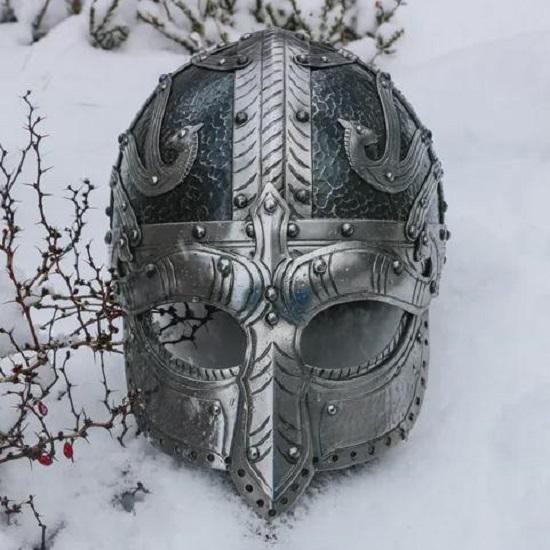 Handcrafted Viking Helmet-Norse Warrior Battle Mask-Medieval LARP Collectible Armor-Unique Gift for History Fans Cosplay-best