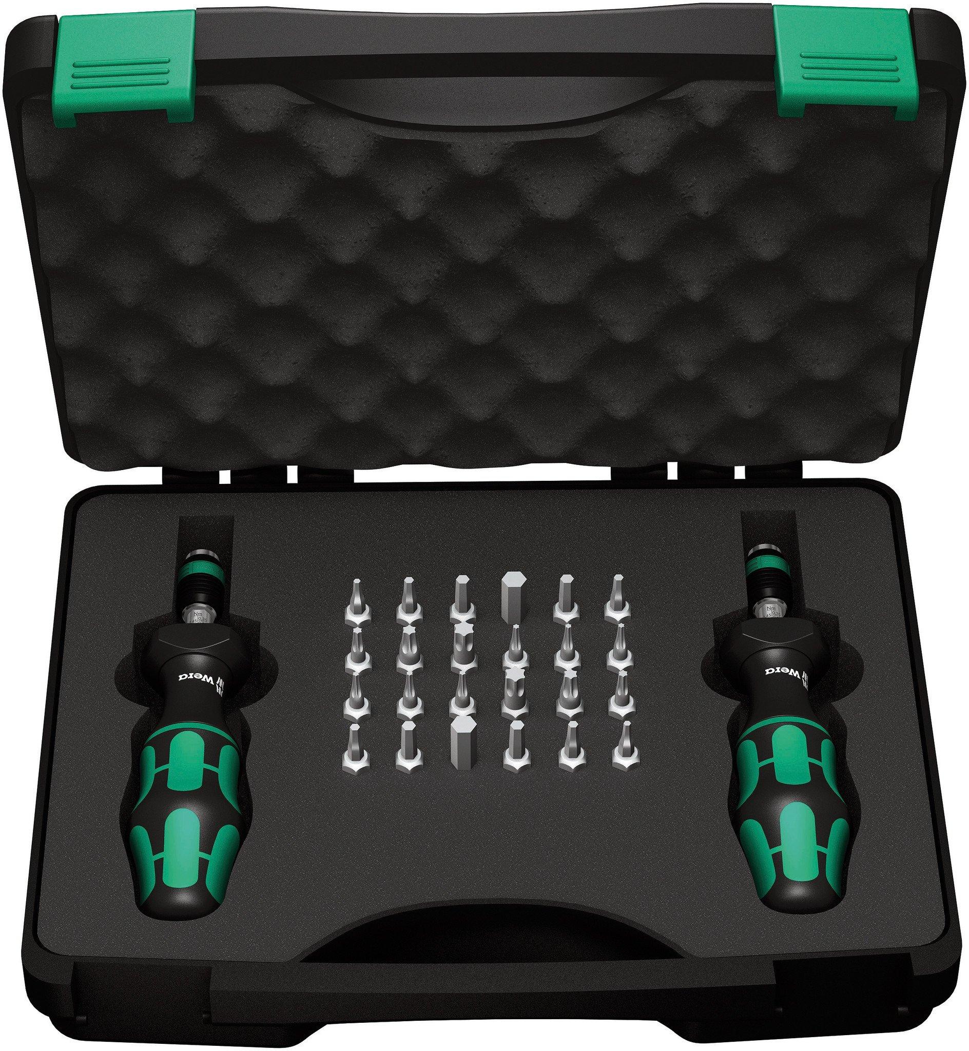 

Wera 05074738001 Набор динамометрических отверток Kraftform с импортным набором, 0,3-3,0 Нм, 26 бит, 7440/41 [Официально Япония]