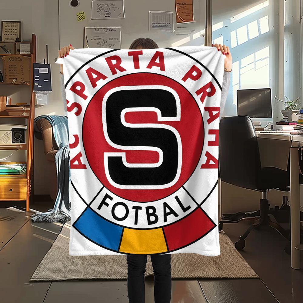 AC Sparta Praha Coperta in Flanella, Alta qualità Confortevole per Tutte le Stagioni, Decorazione per la Casa, Calore e Comfort