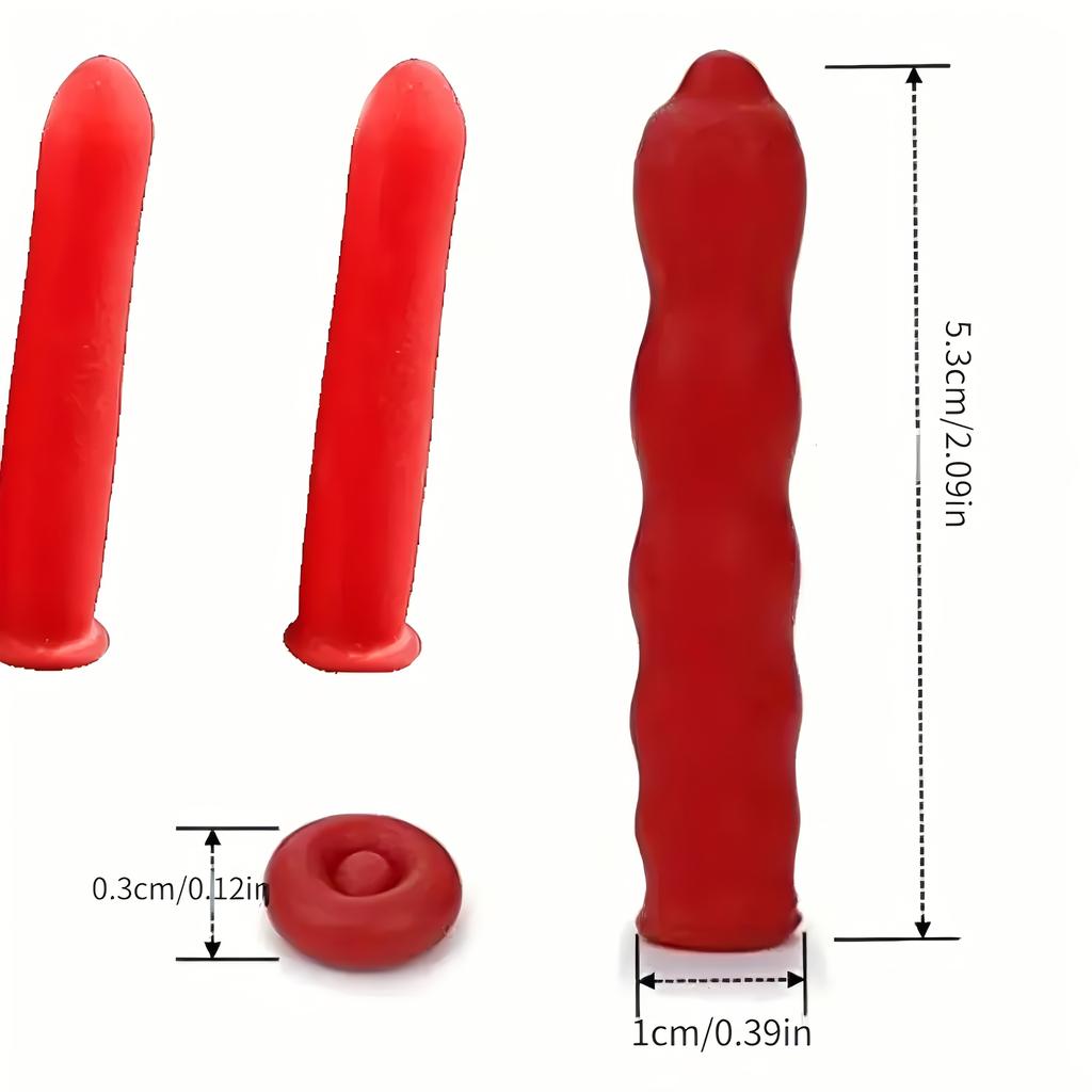 Red Cap Open Caulking Tube Caps - Durable Plastic Sealant Caps for Adhesives, Sealants, Caulking Guns & Tape Dispensers