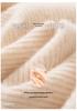 Women's Double-Strand Thickened Cashmere Sweater - Half-High Collar, Loose Fit, Autumn/Winter Pullover Knit Base Layer.