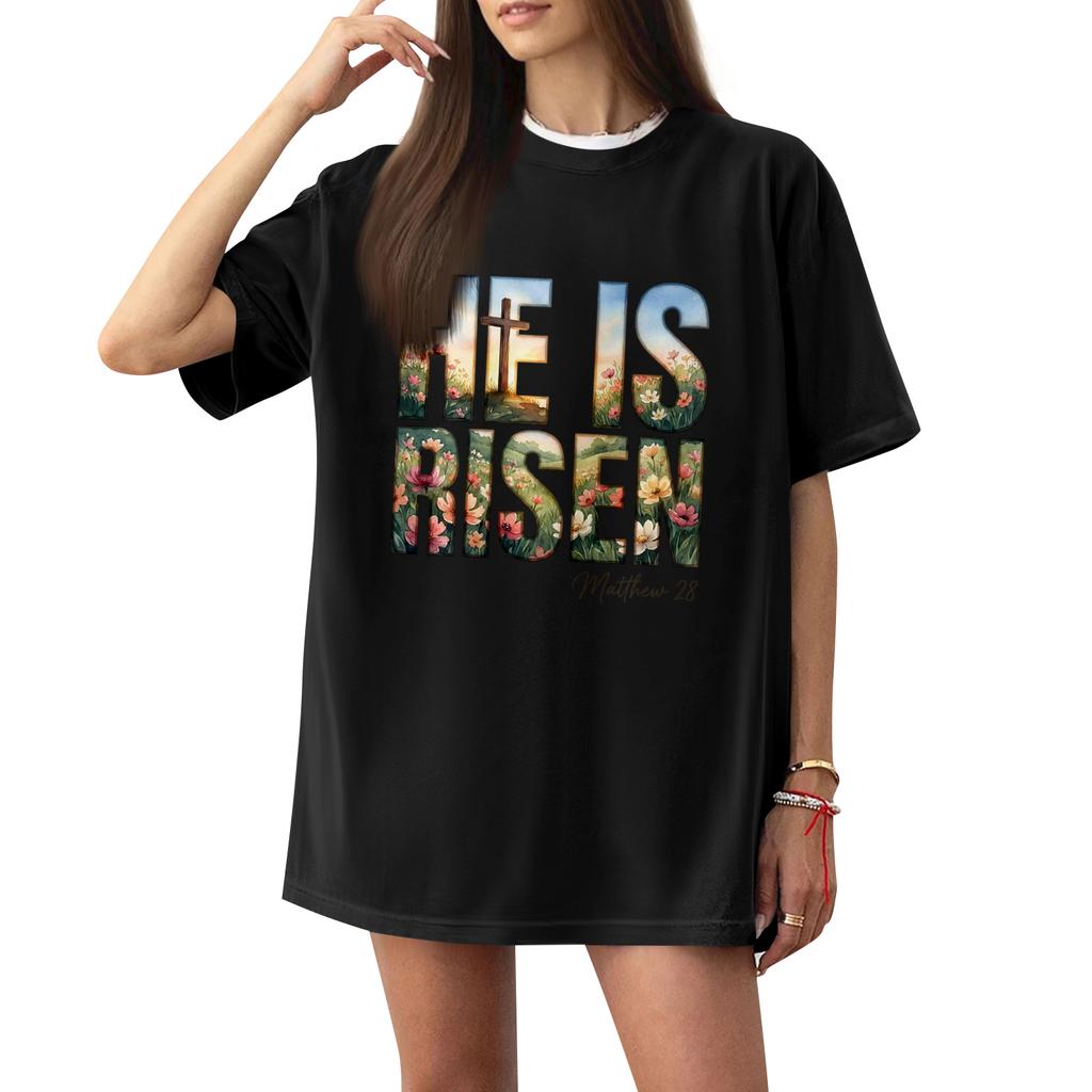 Women's Casual Letter Print Short-sleeved Top T-shirt