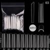 1Bag Gel Nails Extension System False Nail Full Cover Sculpted Clear Matte Fake Nail Tips Quick Building Nail Manicures Tool