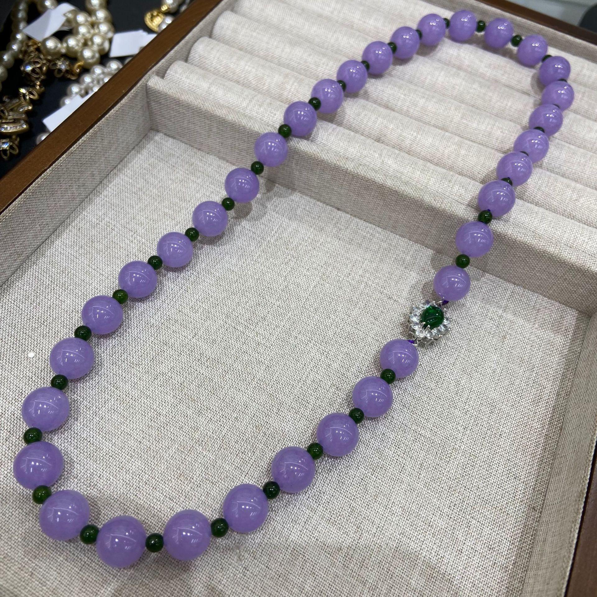 

Star With The Same Agate Beaded Amethyst Necklace Gypsy Simple Collarbone Chain Fresh And Light Luxury Niche Design Item