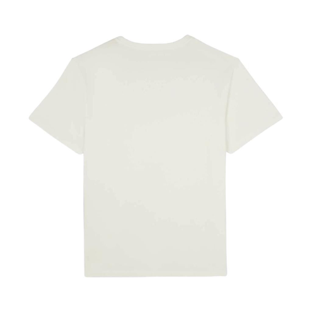 Maison Kitsune Ss23 Letter Logo Embroidered Loose Short Sleeve T-Shirt Men Tops White KM00119KJ0035-P103