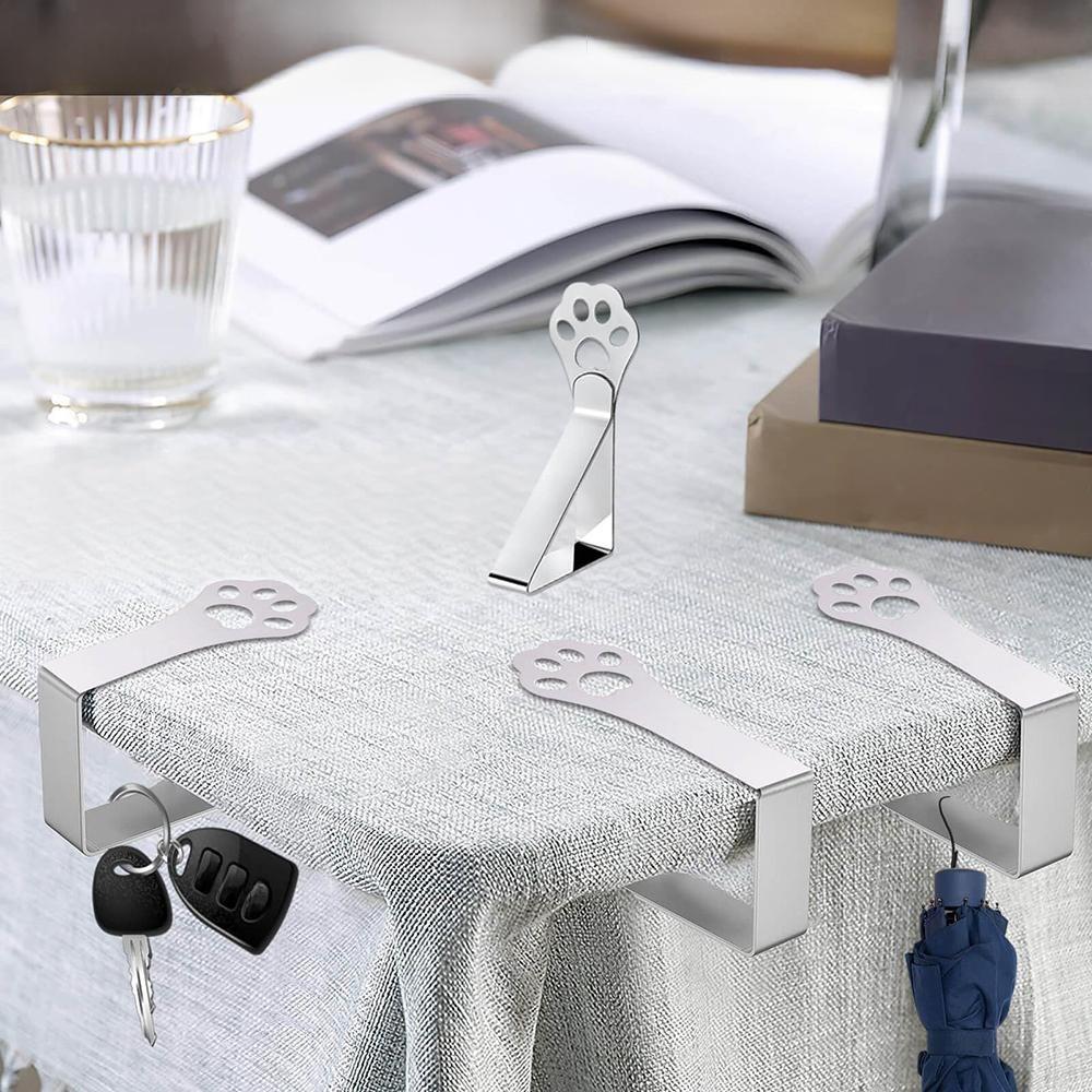 4pcs/set Outdoor Thick Table Tablecloth Clip With Cat Claws Stainless Steel Clip Suitable For Weddings Restaurants Accessories