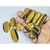 332Cts. Natürlicher Tigerauge Oval Cabochon Lose Edelsteine 10 Stück Los 34-44 MM C-715