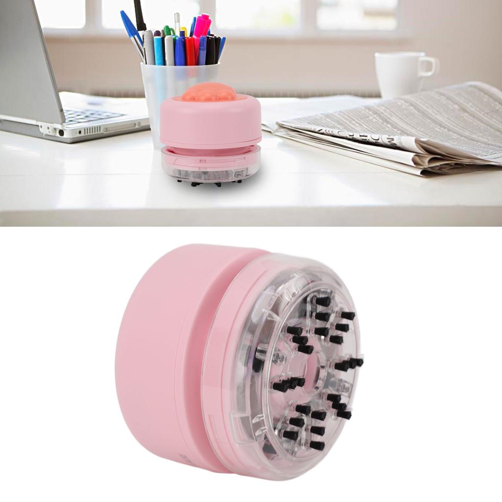 Portable Desktop Vacuum Cleaner Cute Cat Claw Shape Battery Powered Quiet Desk Dust Cleaner for Home School