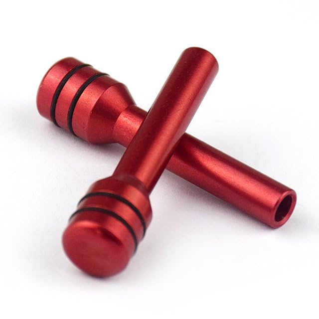2pcs Red Car Door Lock Pin Door Fitting Modified Component Lock Knob