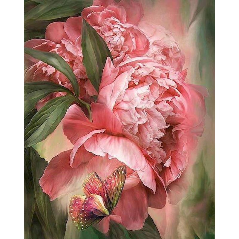 GATYZTORY 40x50cm Frame Painting By Numbers For Adults Color Flower Oil Picture HandPainted Diy On Canvas Home Wall Art
